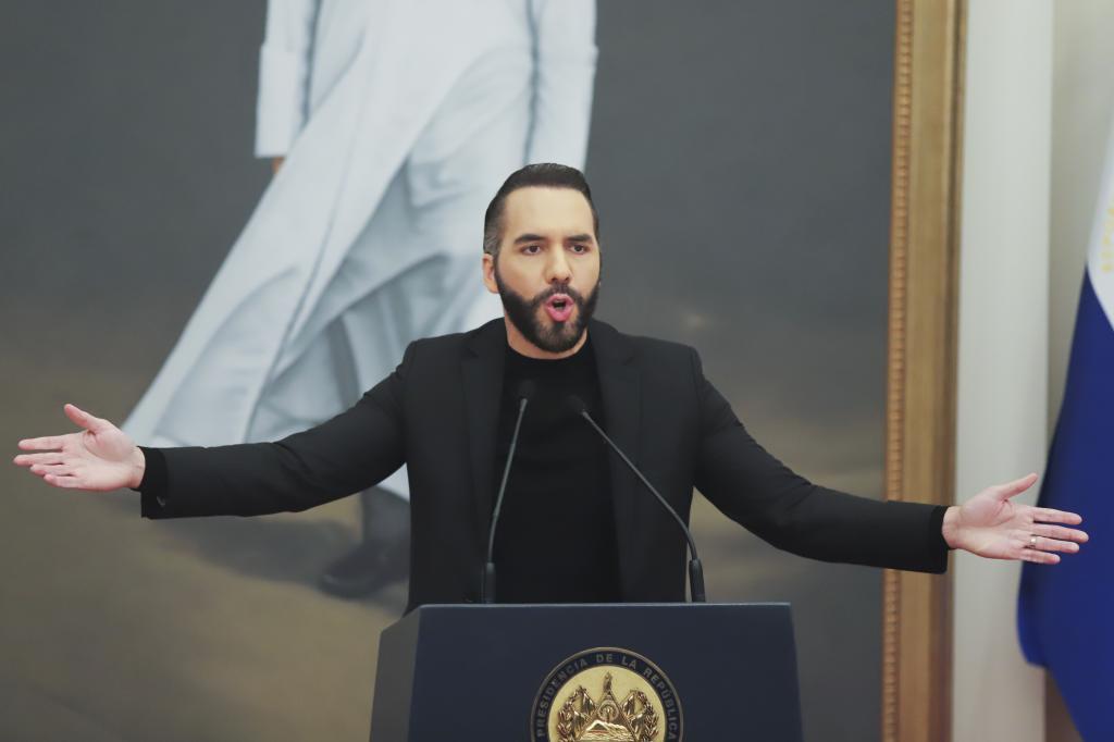 Salvadoran President Nayib Bukele.
