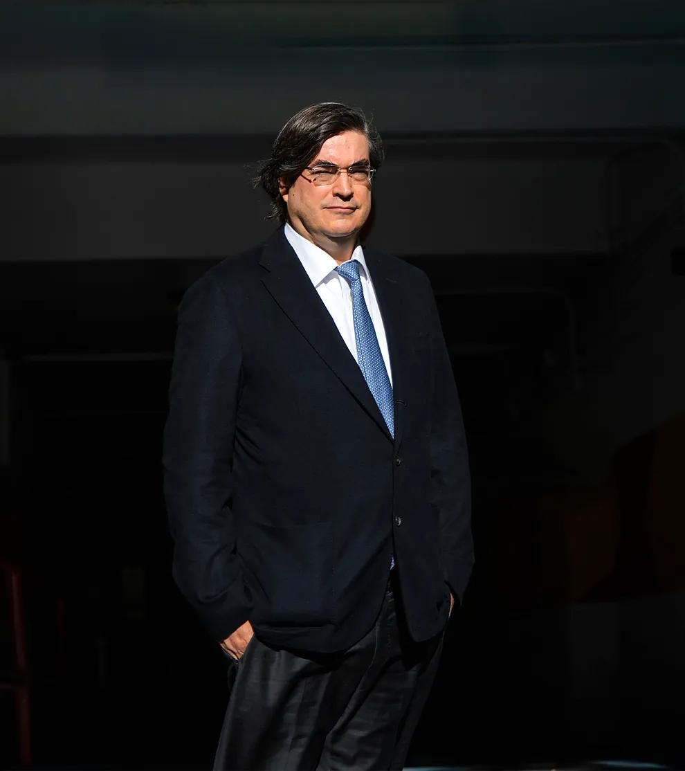 Peruvian writer Jaime Bayly photographed in Madrid.