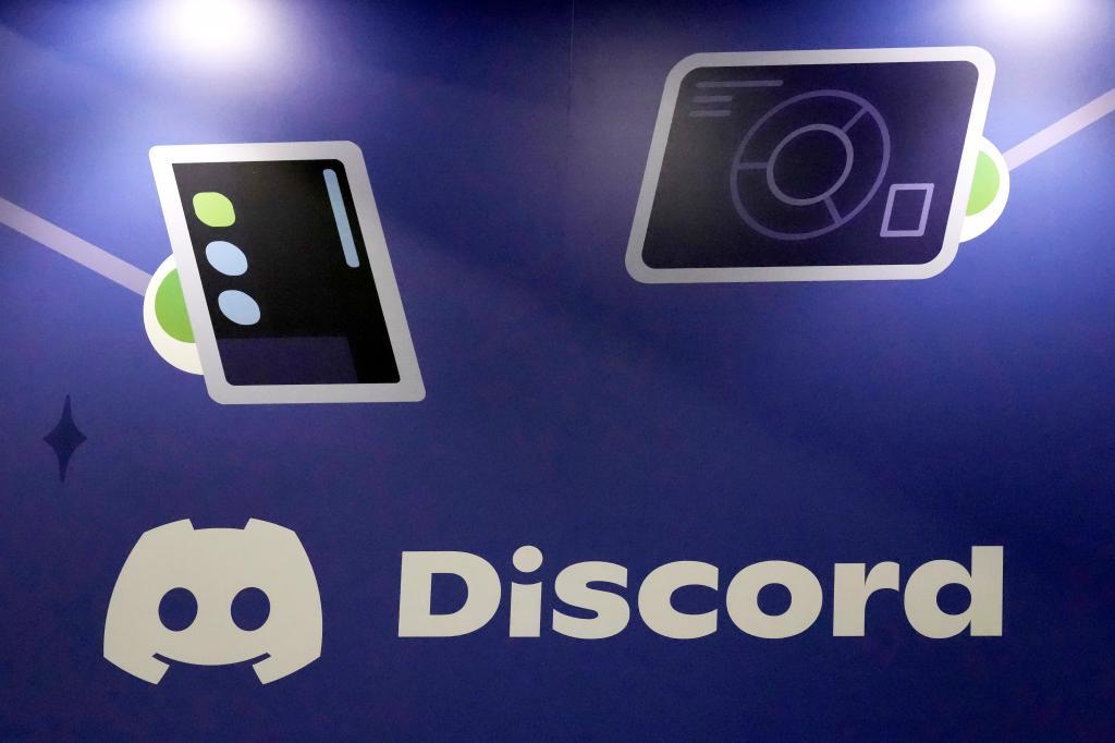 A Discord display stands