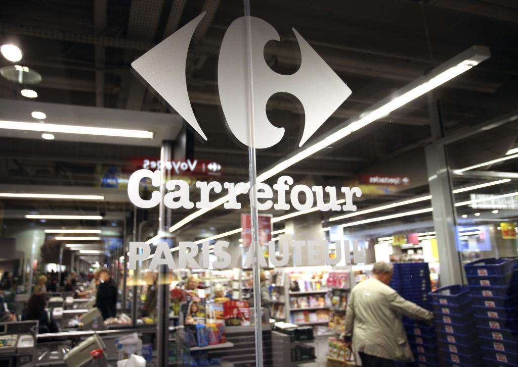 A Carrefour supermarket in Paris.