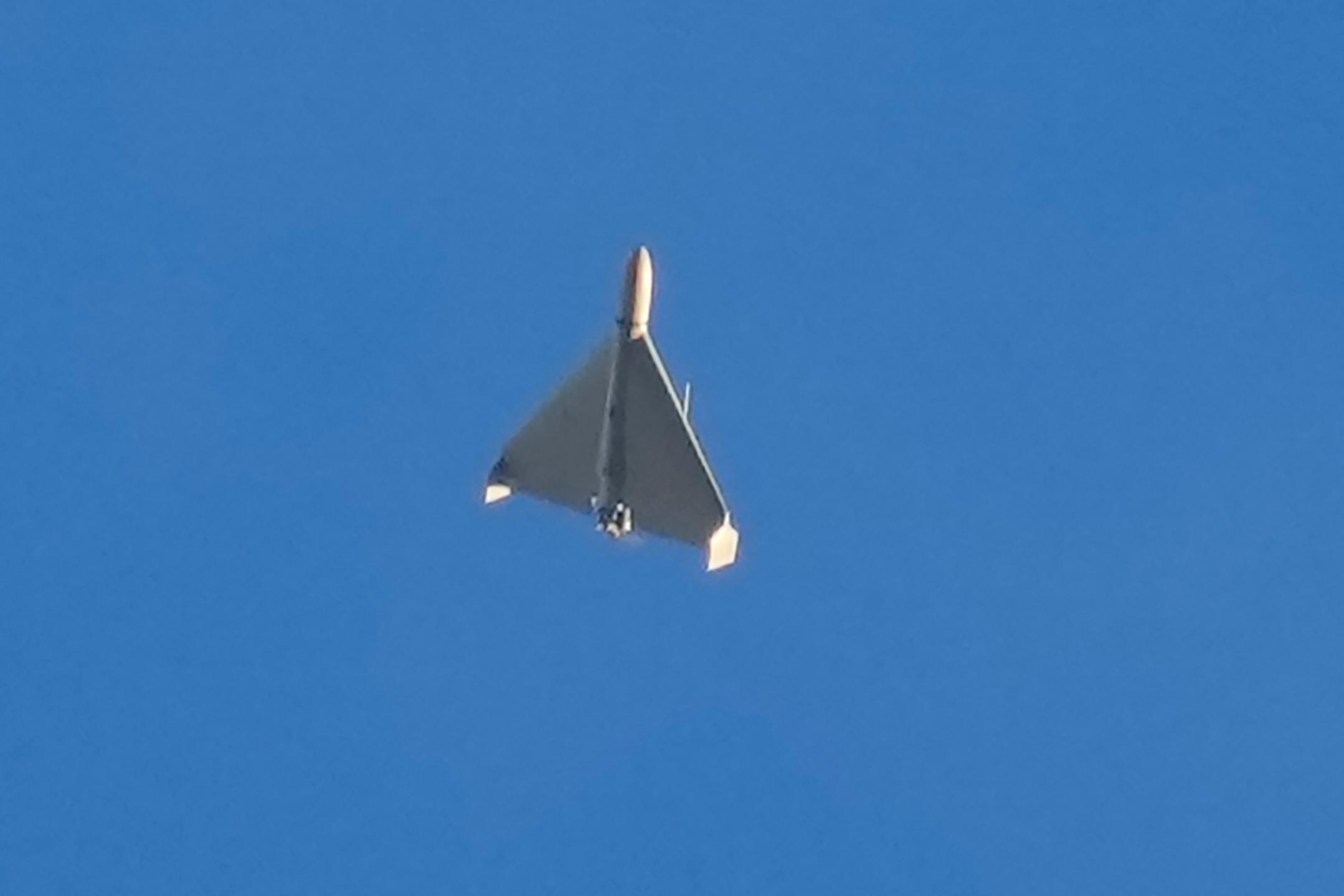 An Iranian Shahed exploding drone.