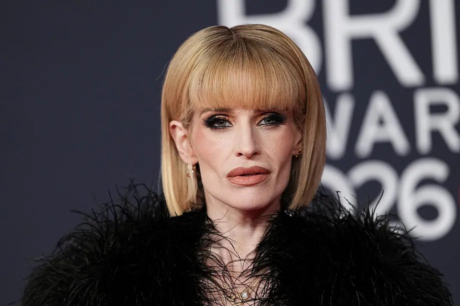 Kelly Osbourne poses for photographers upon arrival at the Brit Awards 2026.