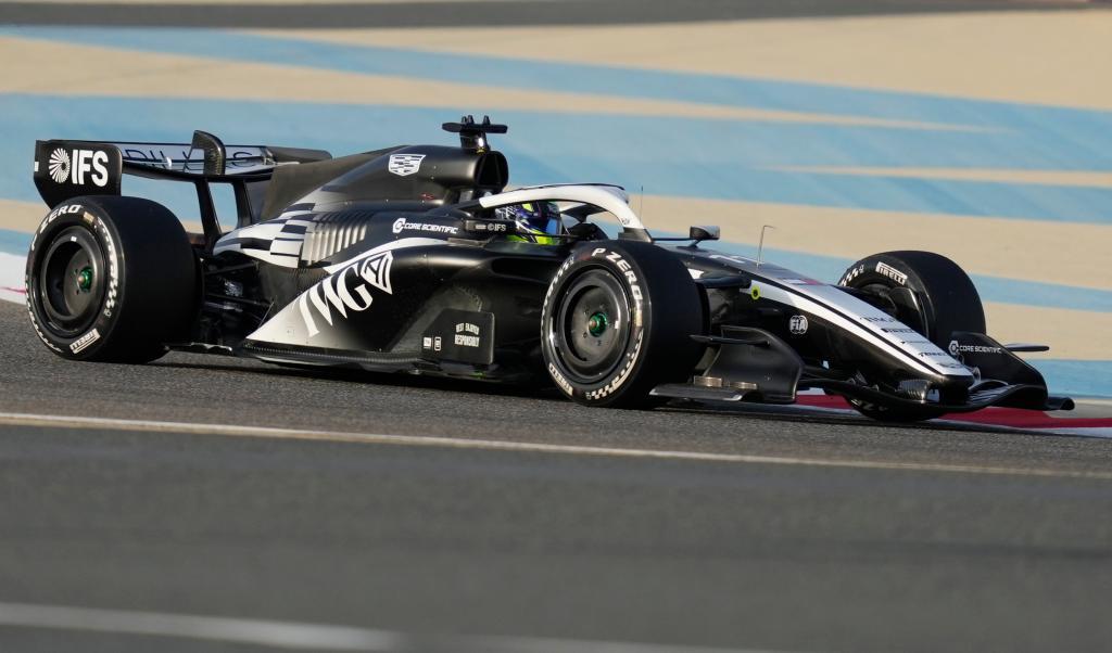 Cadillac driver Sergio Perez of Mexico.