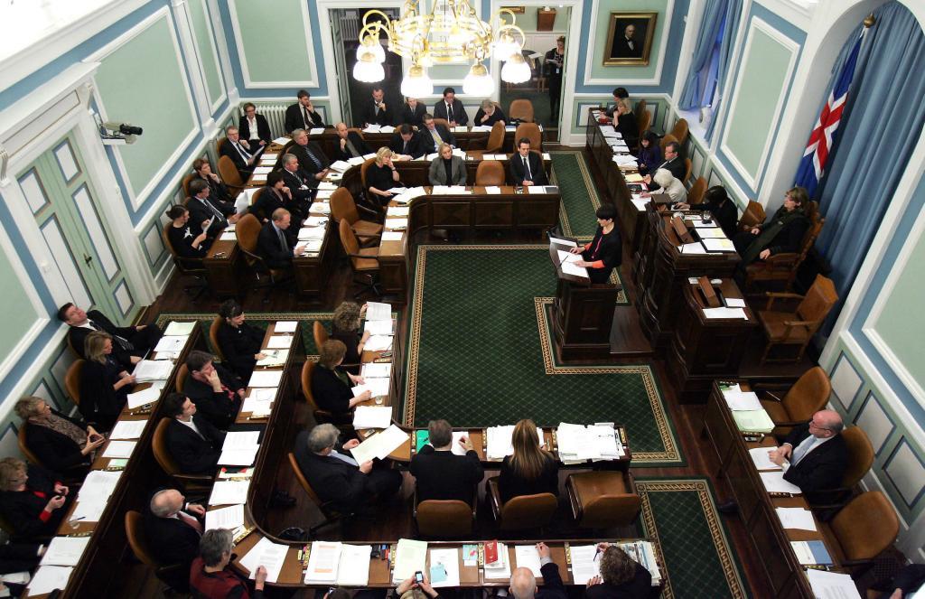 Iceland's parliament representatives.