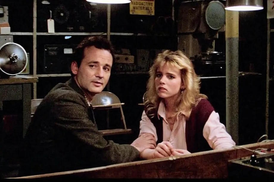 Actress Jennifer Runyon, alongside Bill Murray, in the 1984 movie 'Ghostbusters.'