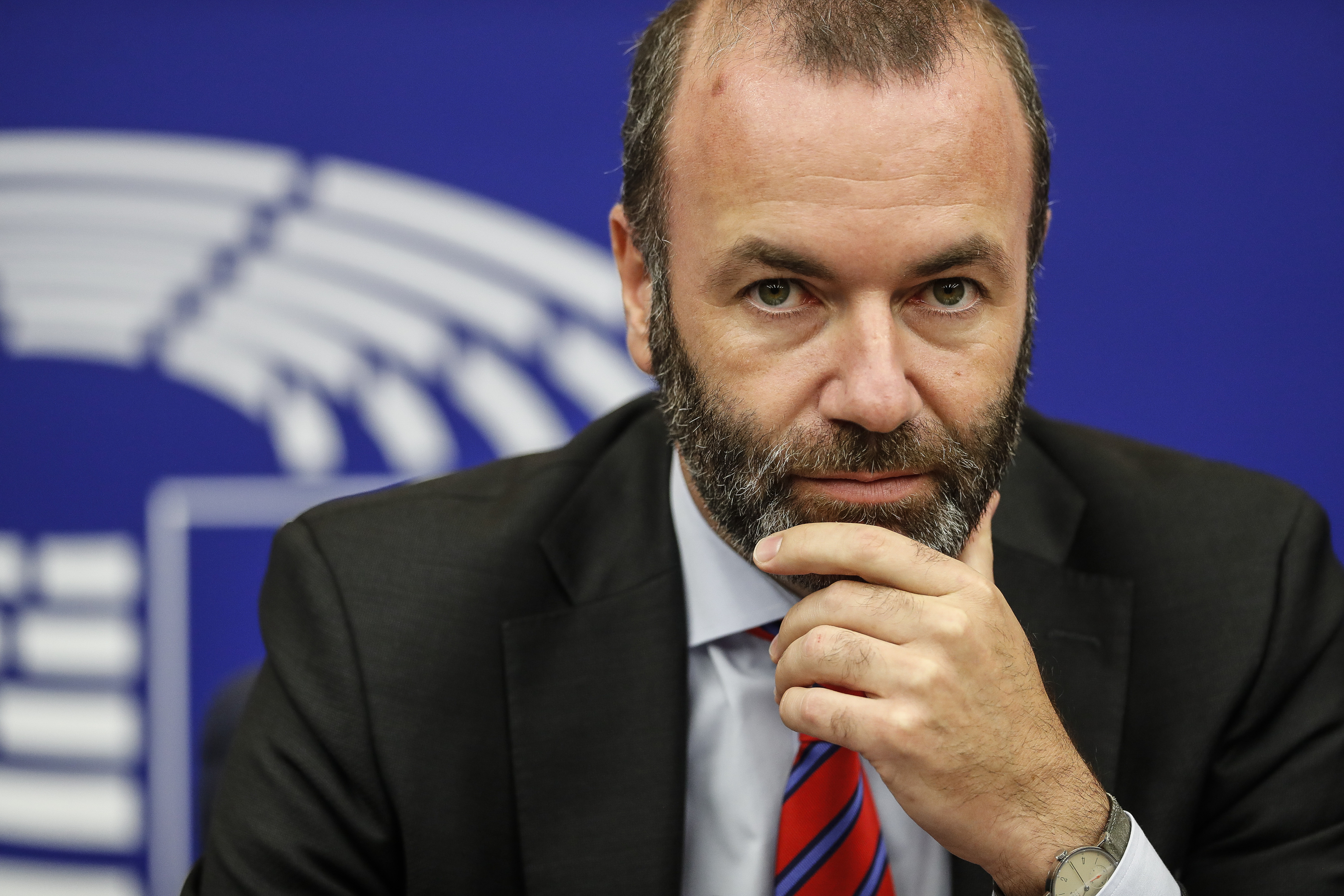 124123454Foto TratadaArchivo, 5472 x 3648, 300 dpi.124123454 | Mundo | 2/6/2022, 18:18:05Strasbourg | Blanco y negro | 17/9/2019, 8:16:00A2-124123454.jpgJean-Francois BadiasMUNDO|Libre UsoGermany's Manfred Weber, of the group of the European People's Party (Christian Democrats).