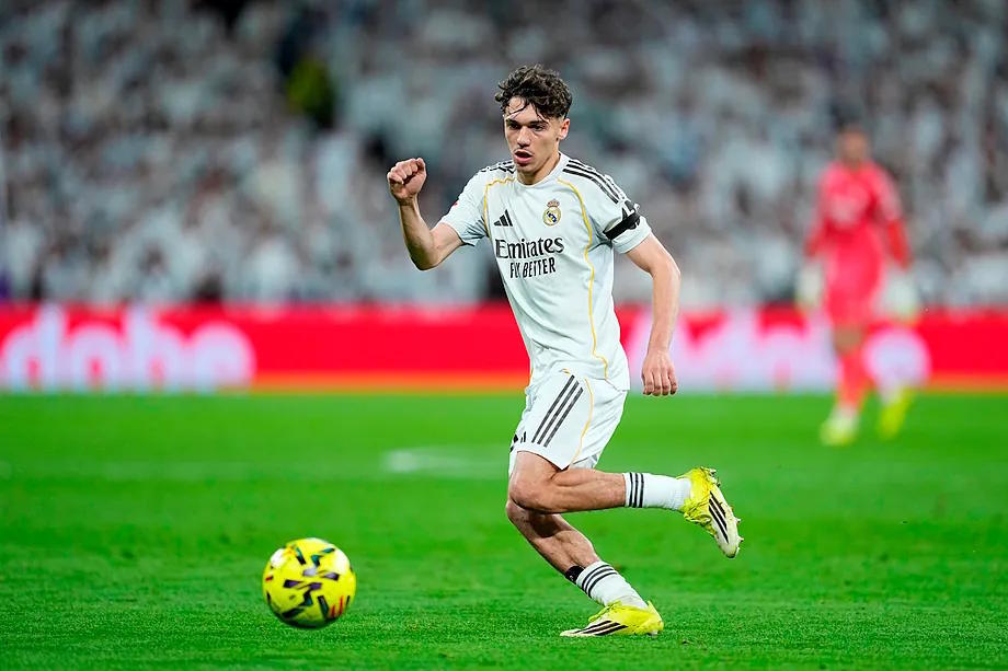 Thiago Pitarch, during Real Madrid - Getafe.