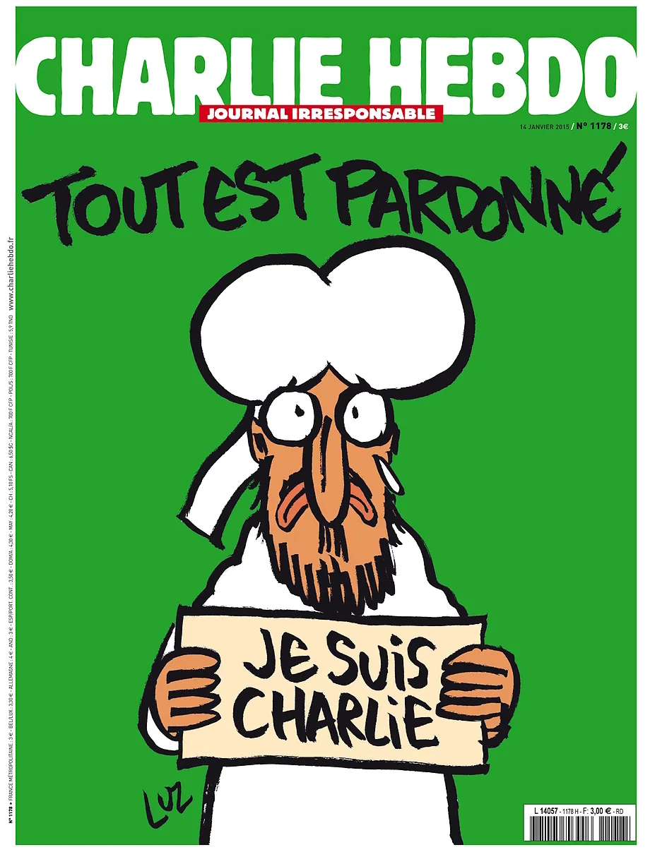 La portada postatentado de la revista 'Charlie Hebdo'.