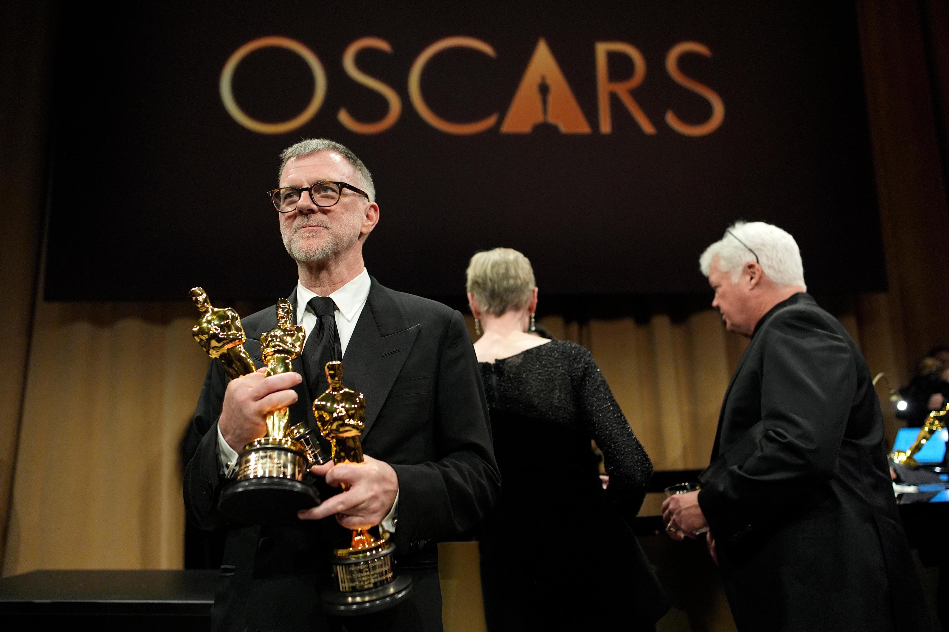 Paul Thomas Anderson, winner of the awards for writing, directing, and best picture.