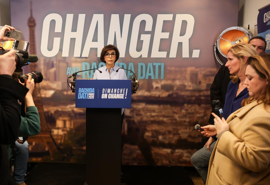 Conservative candidate for Paris mayoral election Rachida Dati