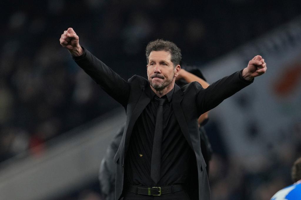 Atletico Madrid's head coach Diego Simeone.