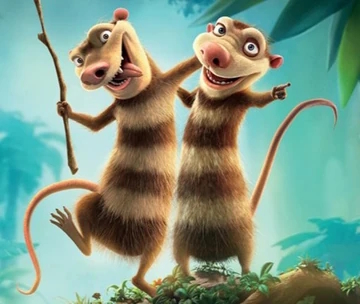 The possums of Ice Age movie.