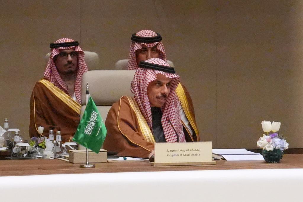 Saudi Arabia's Foreign Minister Prince Faisal bin Farhan Al-Saud