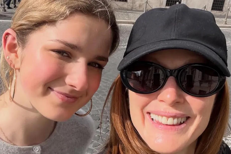 The actress and her daughter Liv, in one of the photos they have shared on Instagram from Rome.
