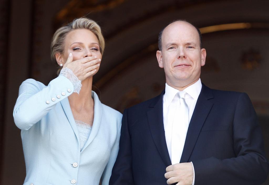 Charlene of Monaco and Albert of Monaco.