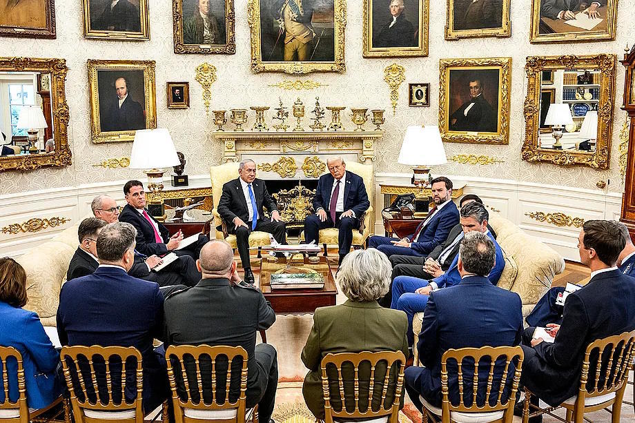 Donald Trump and Benjamin Netanyahu, in one of their meetings in the Oval Office.