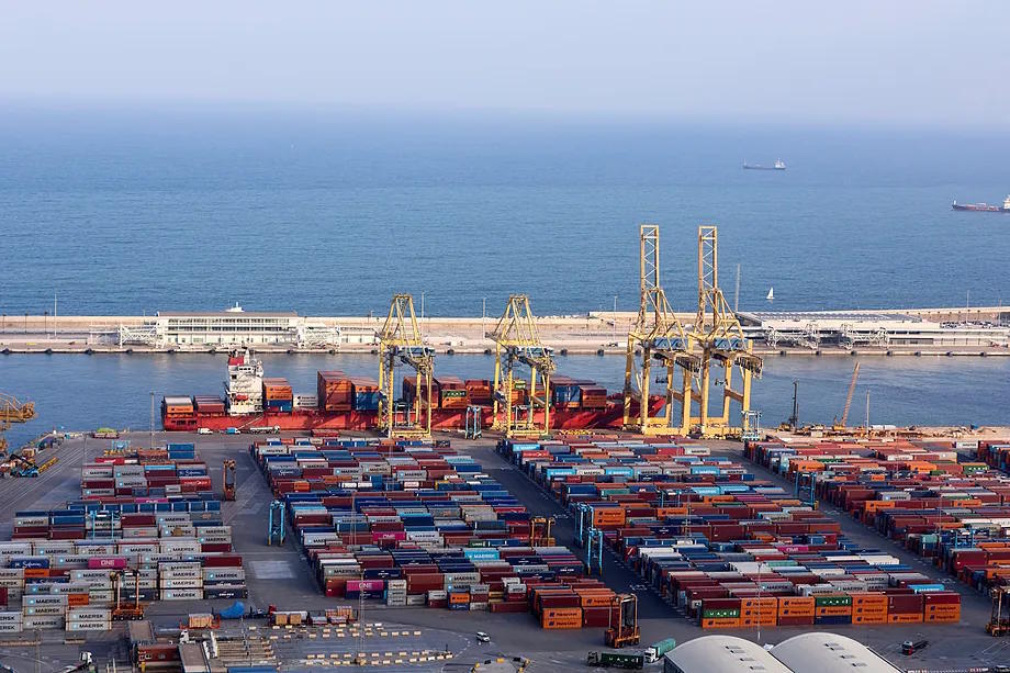 Logistics activities at the Port of Barcelona.