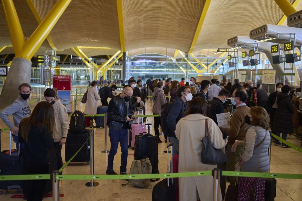 Adolfo Suarez-Barajas international airport in Madrid