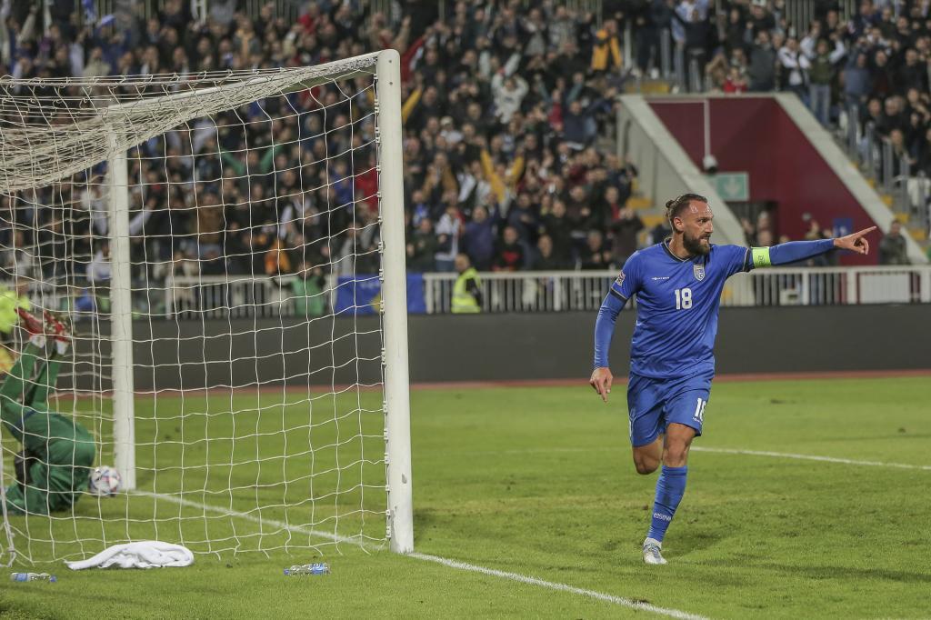 Kosovo's Vedat Muriqi.