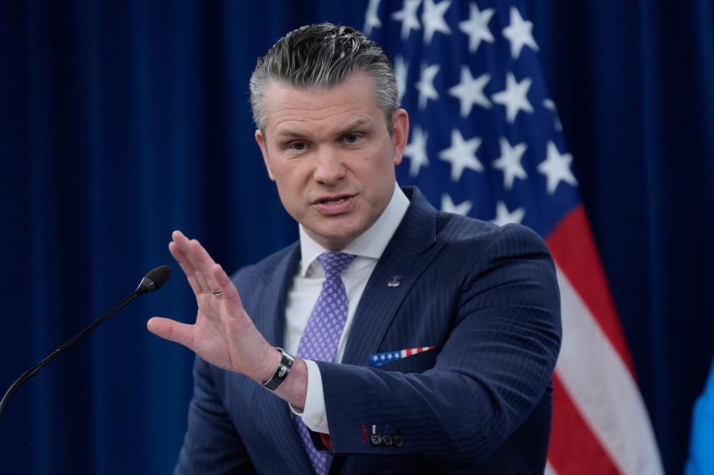 Defense Secretary Pete Hegseth.