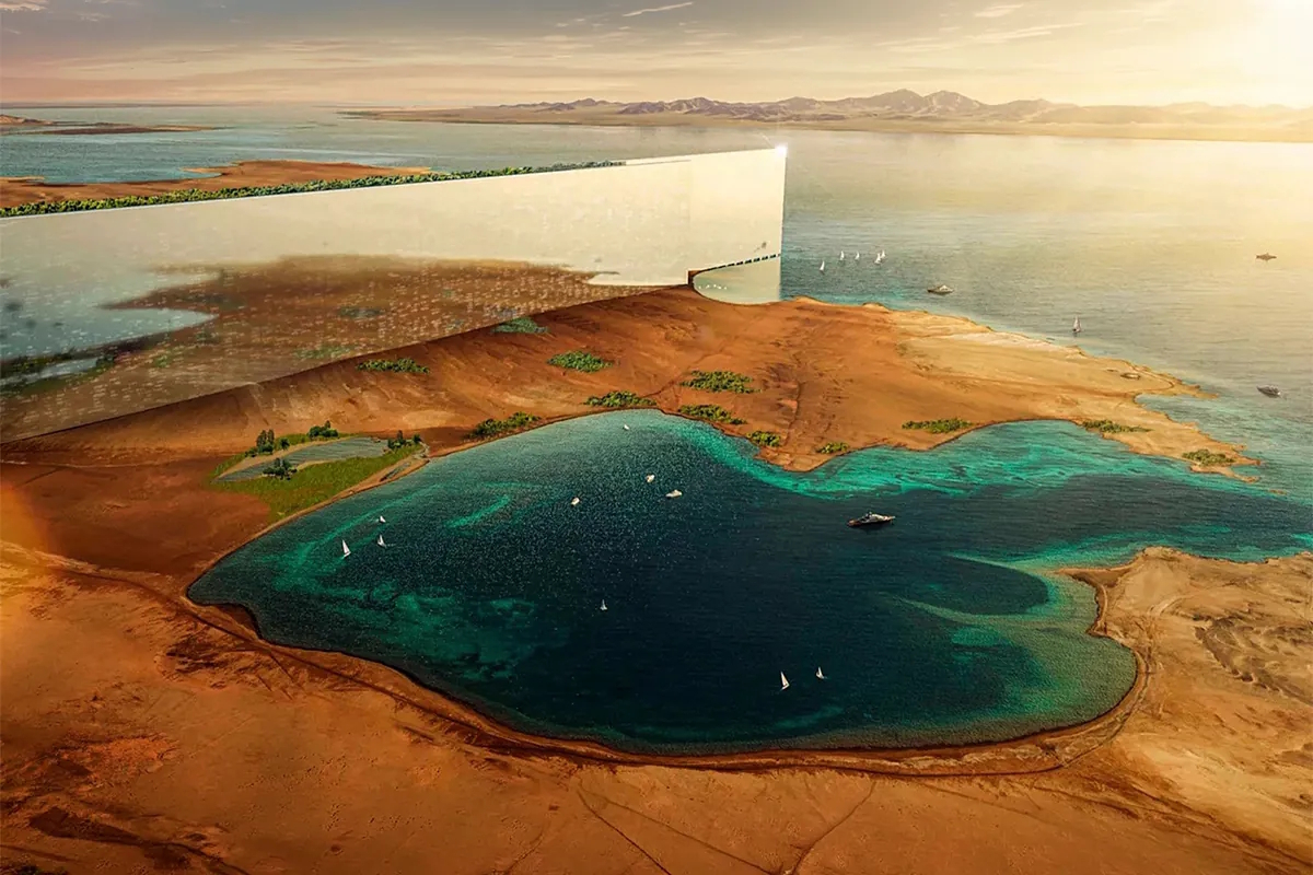 A closer look at The Line, the desert city project.