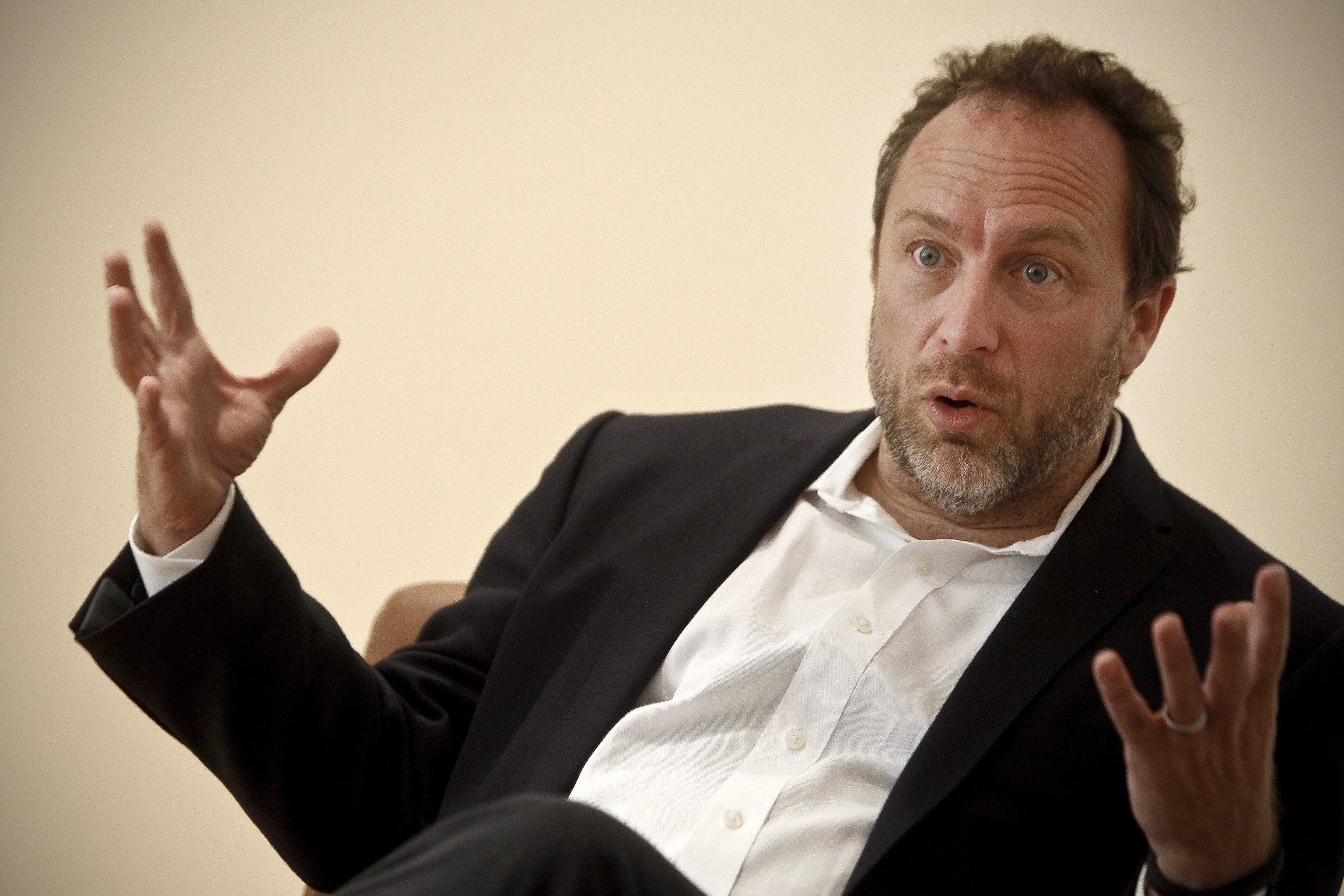 Jimmy Wales, founder of Wikipedia.