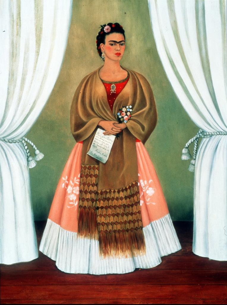 A work by Frida Kahlo, 'Self-portrait dedicated to Leon Trotsky' (1937).
