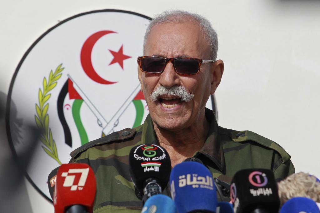 Brahim Ghali, leader of the Polisario front.