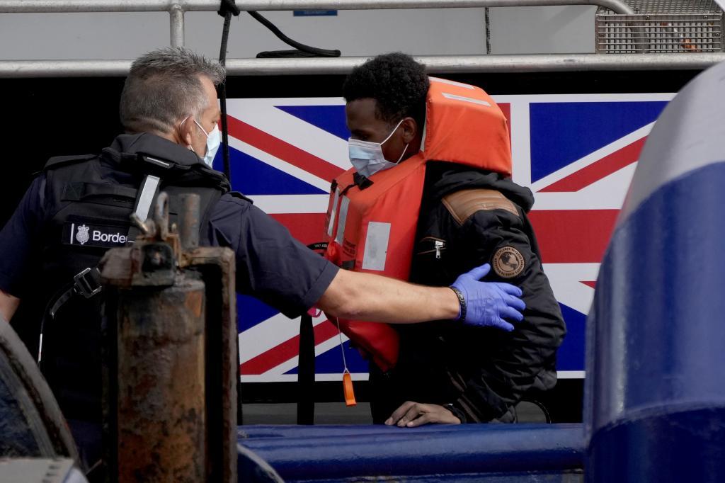 A man thought to be a migrant who made the crossing from France