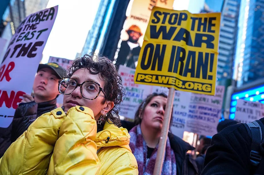 A protest against the US and Israel's war with Iran and against the conflict in Lebanon, in New York, this Wednesday.