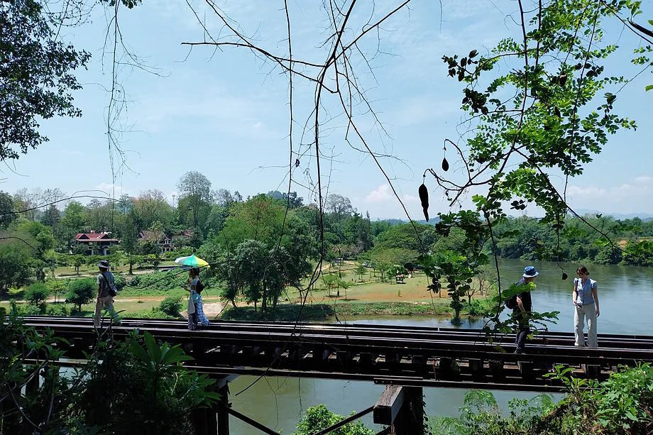 Railway track over the River Kwai.