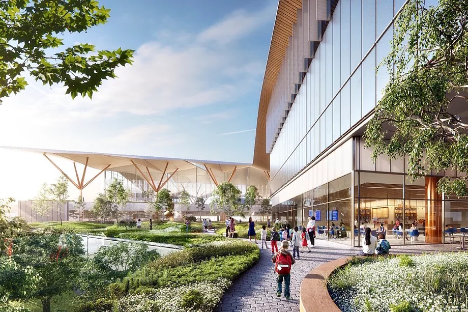 Pittsburgh International Airport, designed by Luis Vidal's architectural firm.