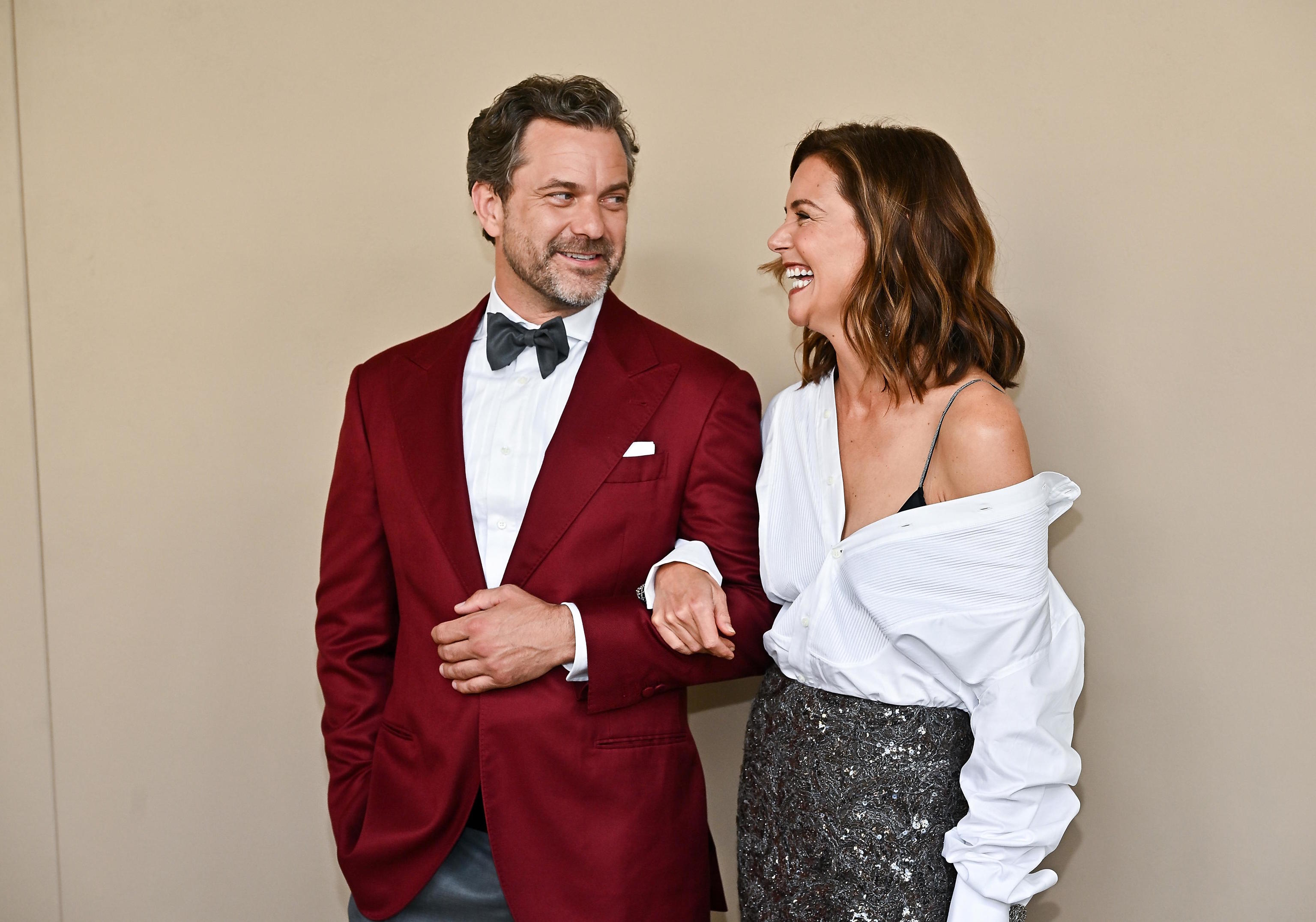 Katie Holmes and Joshua Jackson, this Tuesday.