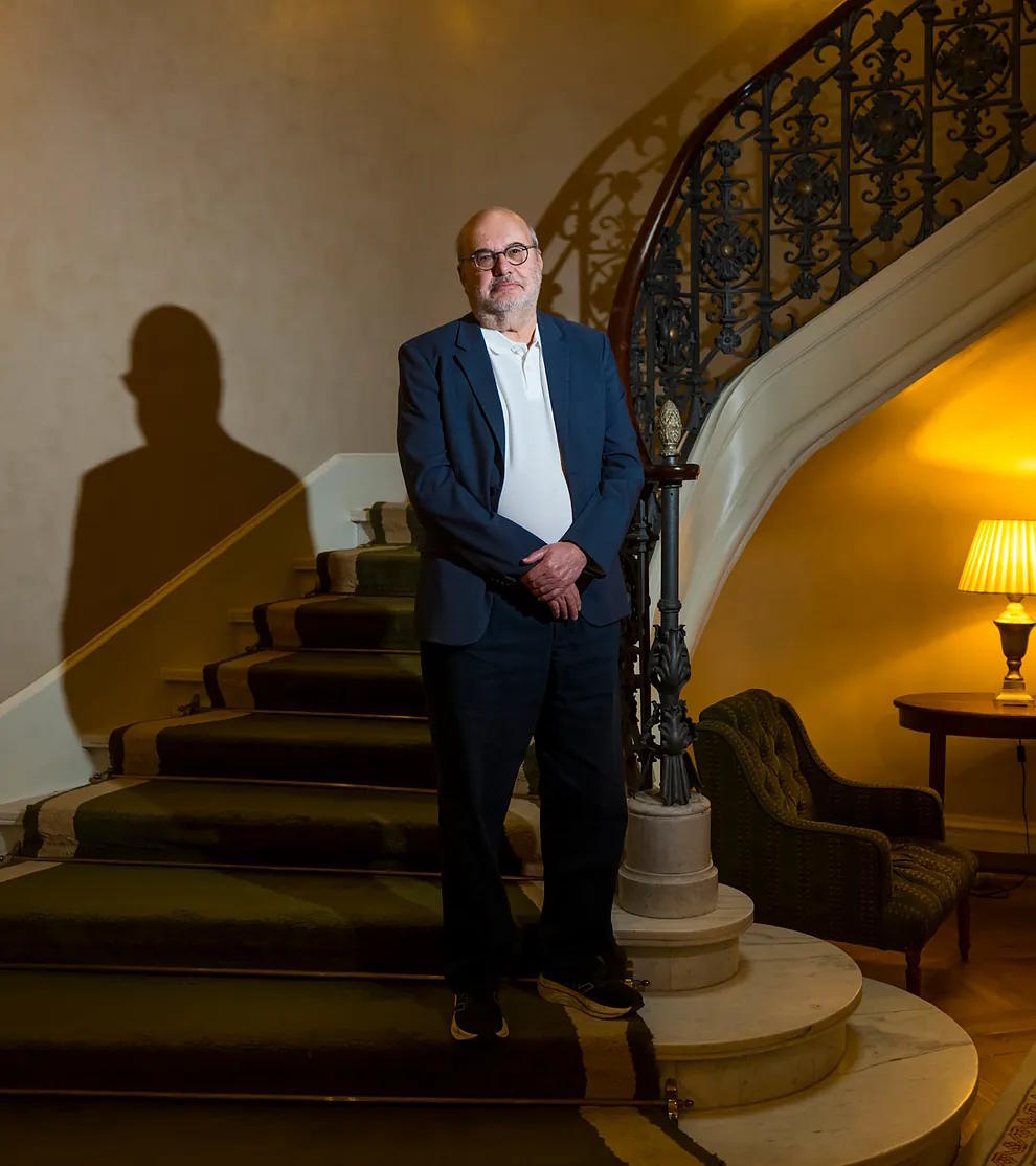 Branko Milanovic, during his visit to the Rafael del Pino Foundation in Madrid.