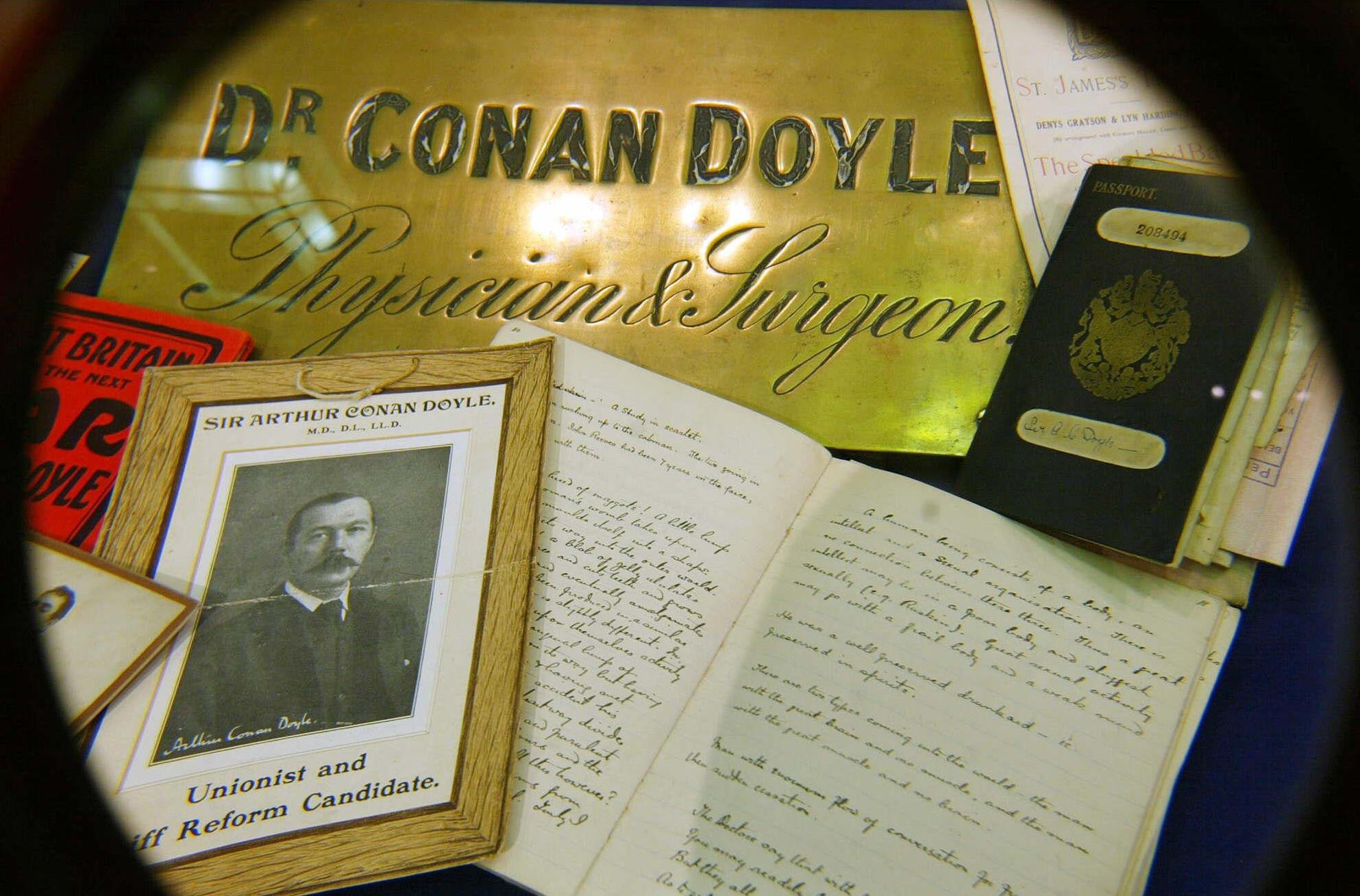 Objects and characters from the writer Sir Arthur Conan Doyle.
