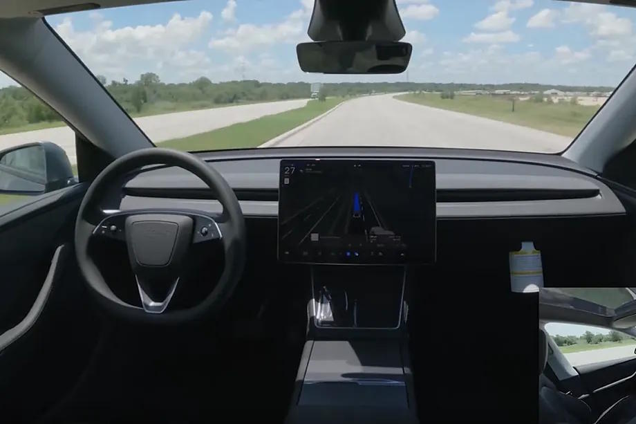 One of Elon Musk's autonomous vehicles.