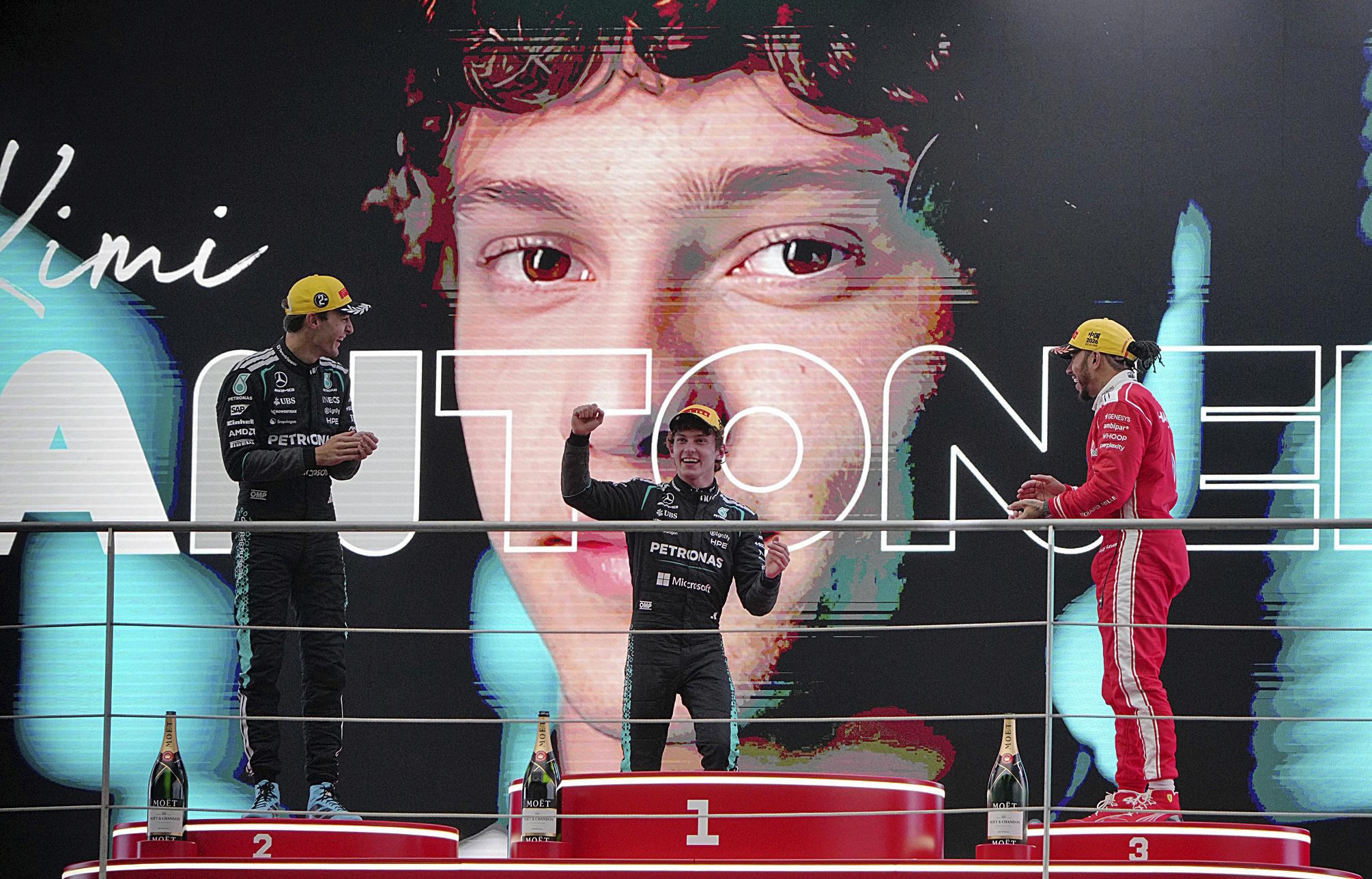 Antonelli, after his victory in Suzuka.