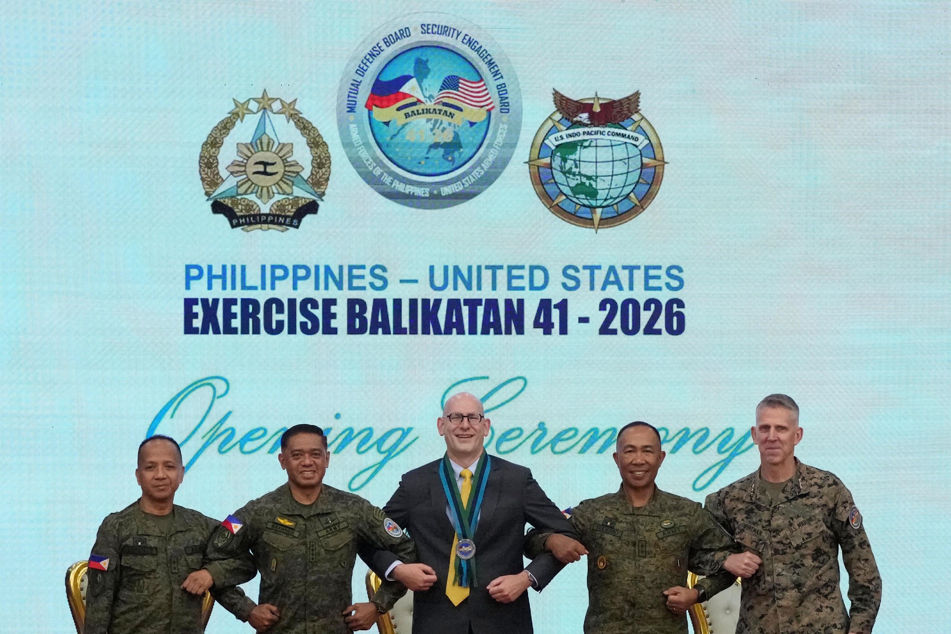 Presentation of the annual Balikatan exercises in the Philippines.