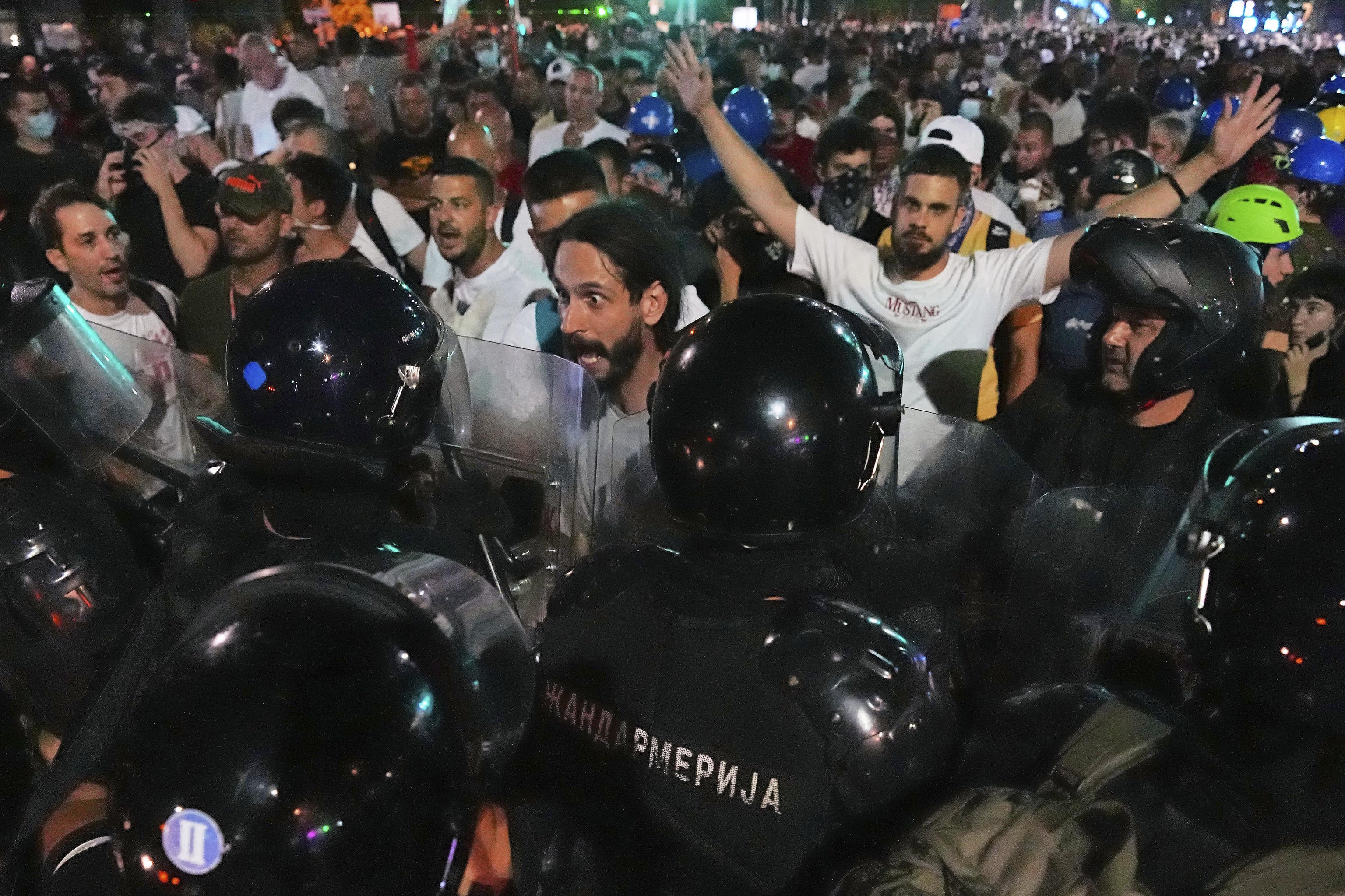 Demonstration in Belgrade.
