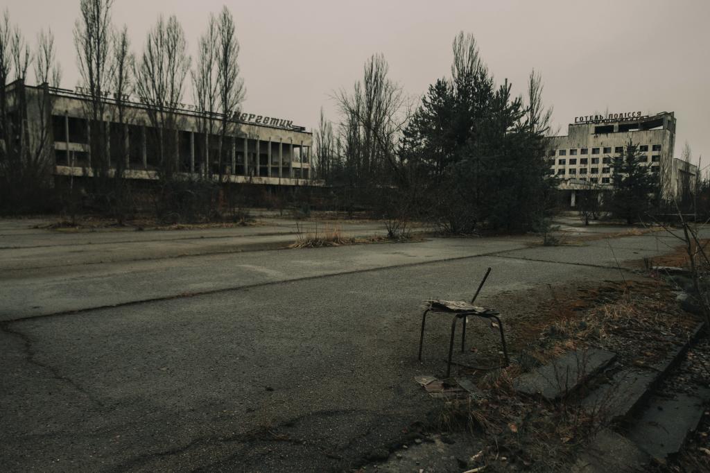 Surroundings of the Chernobyl nuclear power plant in Ukraine