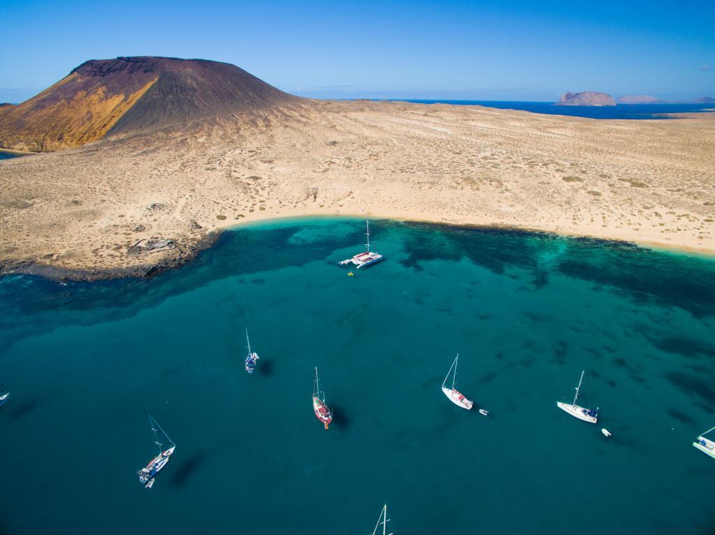 A beach of Teguise, in Canarias Islands.