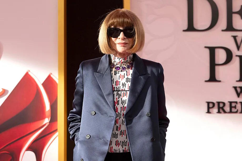 Anna Wintour, at the premiere of 'The Devil Wears Prada 2'.