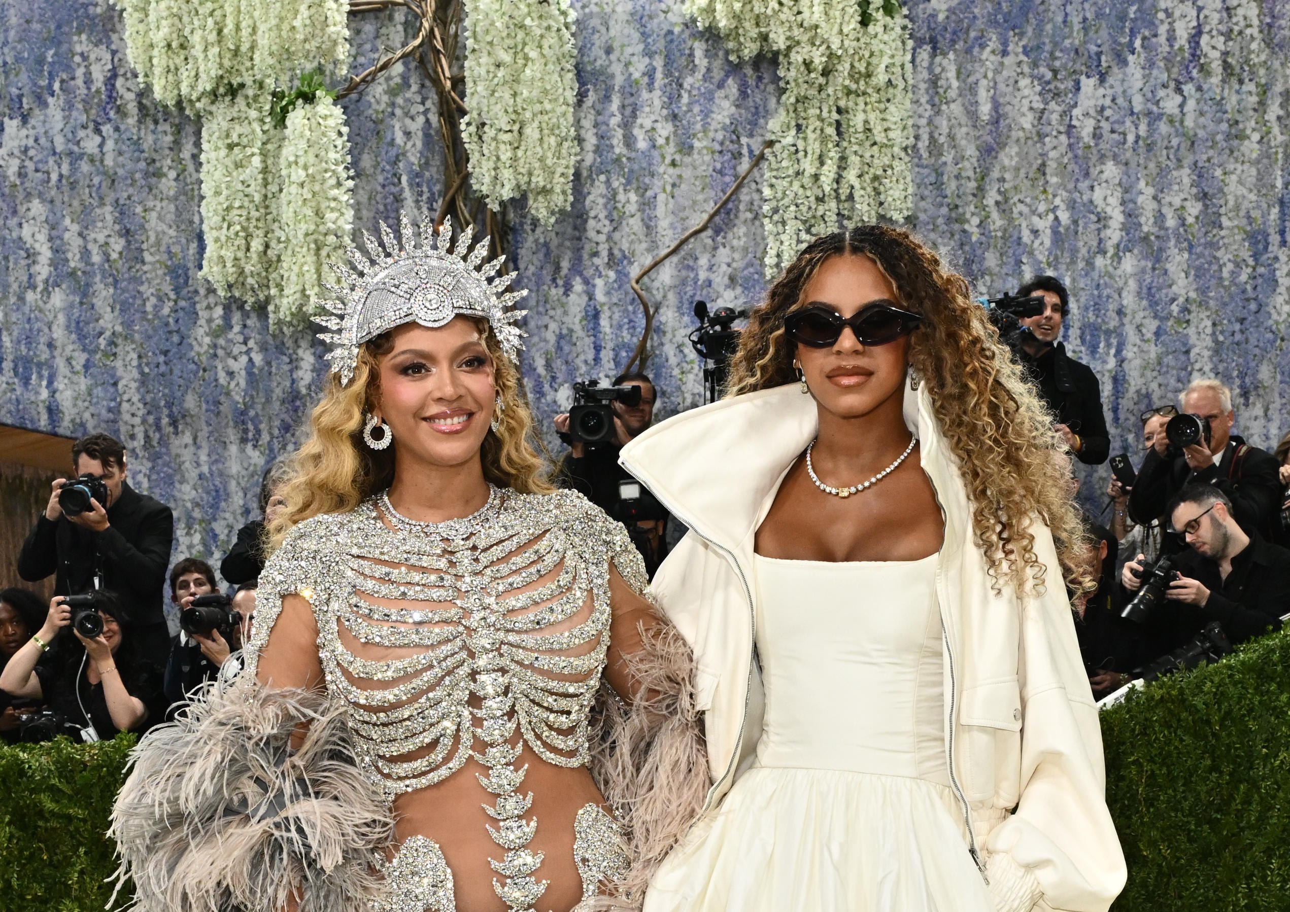 Beyoncé, left, and Blue Ivy Carter.