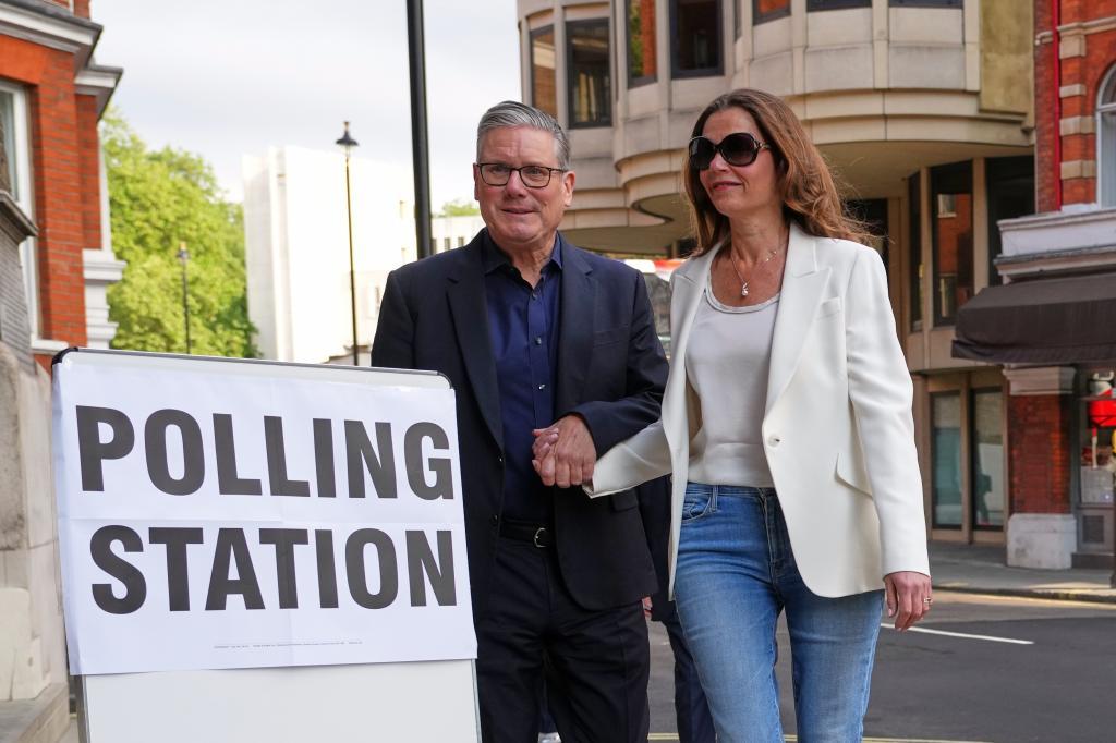 Britain's Prime Minister Keir Starmer and wife Victoria
