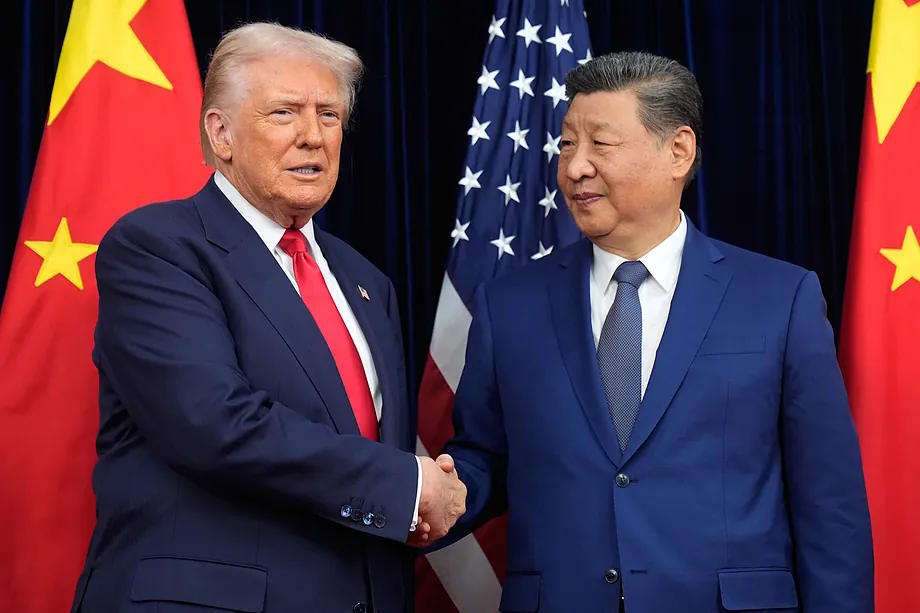 Trump with Xi Jinping, at their last meeting in Busan, South Korea.