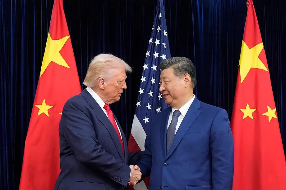 Trump and Xi Jinping during their last meeting in South Korea in 2025.