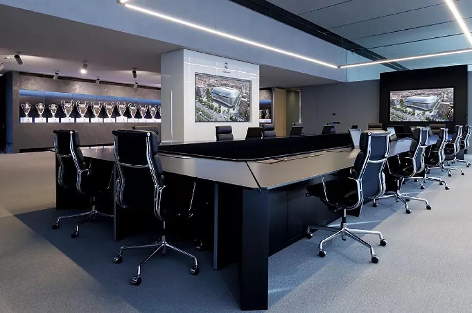 Real Madrid's boardroom, in an image shared by the club.