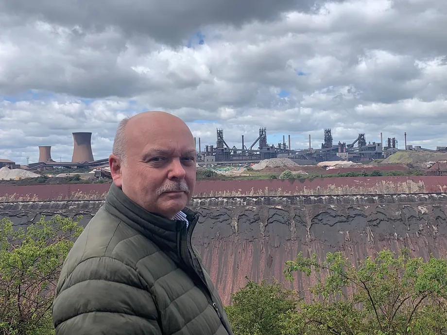 Martin Foster, head of the Unite union at the British Steel plant in Scunthorpe.
