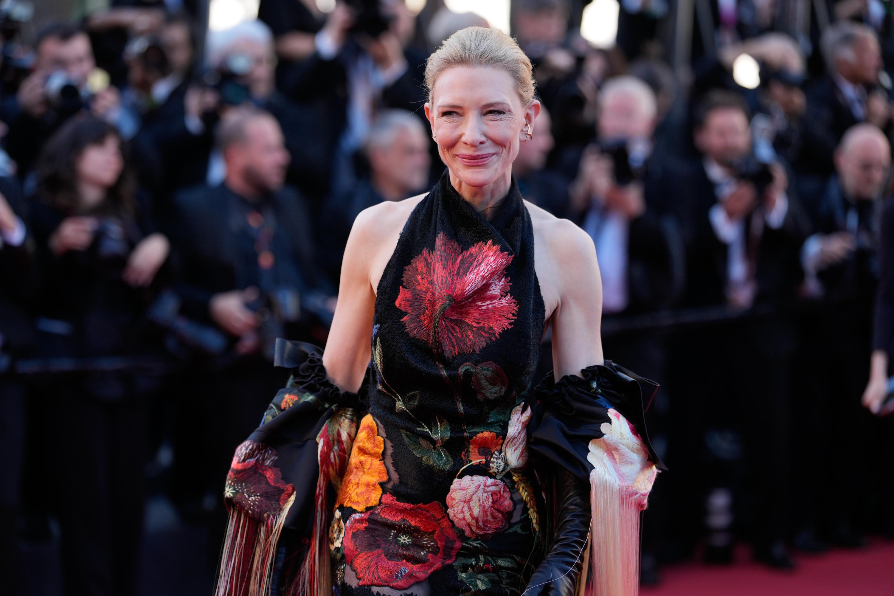 Cate Blanchett poses for photographers at the 79th international film festival, Cannes.