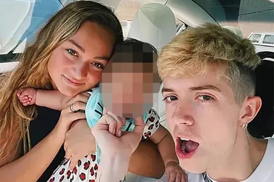 Gabbie Gonzalez and Jack Avery with their daughter.
